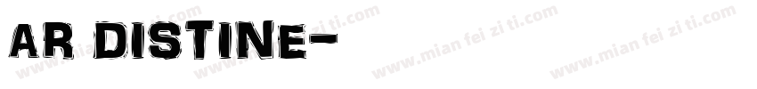AR DISTINE字体转换